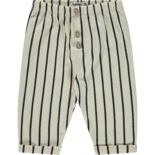 Relaxed Fit Stripe Pant, Off White