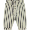 Relaxed Fit Stripe Pant, Off White - Pants - 1 - thumbnail