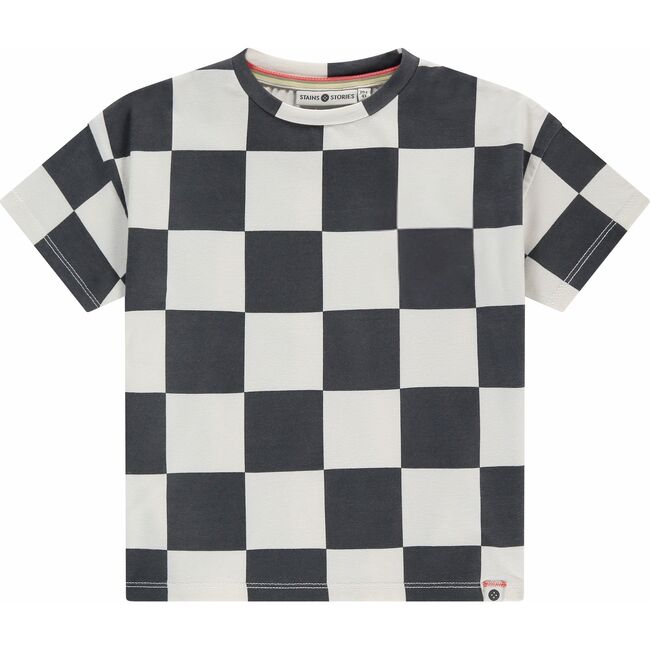 Checkered Short Sleeve T-Shirt, Antra