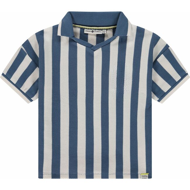 Athletic Textured Polo, Water