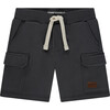 Cargo Pocket Sweatshort, Antra - Shorts - 1 - thumbnail
