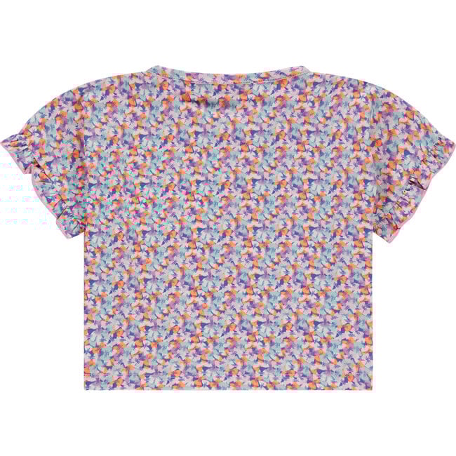 Bowtie Pasta Printed Short Sleeve Top, Blush