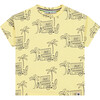 Allover Surf Shop Graphic T-Shirt, Yellow - T-Shirts - 1 - thumbnail