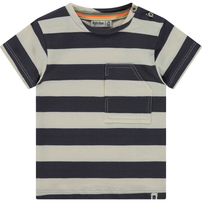Thick Stripe Short Sleeve T-Shirt, Antra
