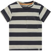 Thick Stripe Short Sleeve T-Shirt, Antra - T-Shirts - 1 - thumbnail