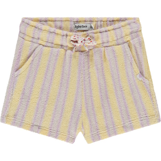 Terry Multi Stripe Short, Buttercup