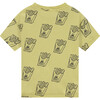 Allover French Fry Short Sleeve T-Shirt, Lemon - T-Shirts - 2