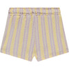 Terry Multi Stripe Short, Buttercup - Shorts - 2