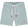 Striped Swim Short, Smaragd - Swim Trunks - 1 - thumbnail