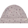 Pointelle Floral Hat, Light Mauve - Hats - 1 - thumbnail