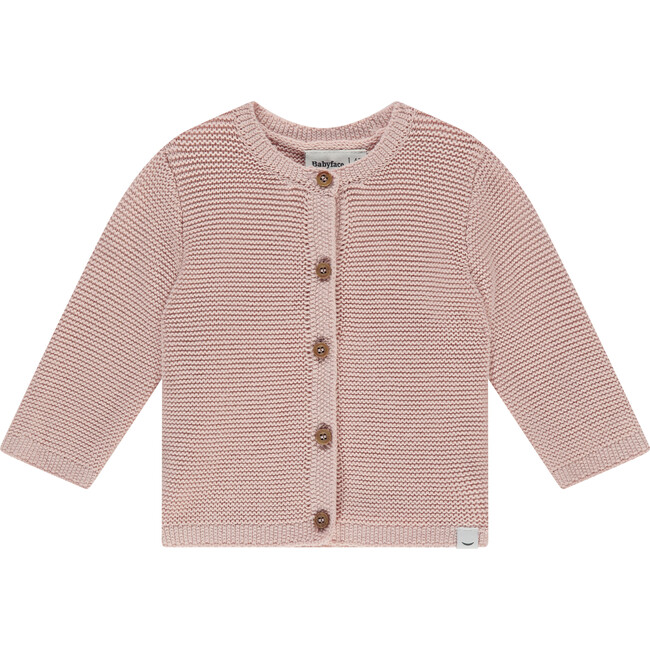 Knit Cardigan, Rose Quartz