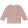Knit Cardigan, Rose Quartz - Cardigans - 1 - thumbnail