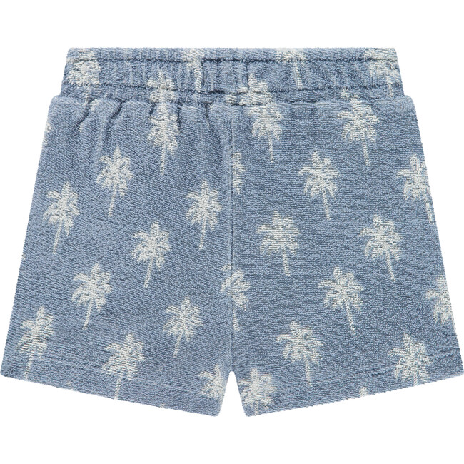 Palm Tree Terry Short, Light Blue