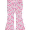 Bow Print Flared Legging, Powder - Pants - 2