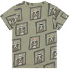 Allover Western Graphic Short Sleeve T-Shirt, Sage - T-Shirts - 2