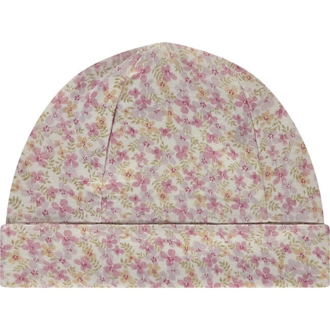 Allover Floral Print Cap, Multicolor