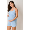 Pima Cotton Maternity Camisole, Periwinkle - Tank Tops - 2 - thumbnail