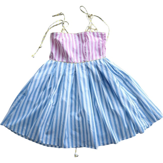 Stripe Dress, Pink and Blue
