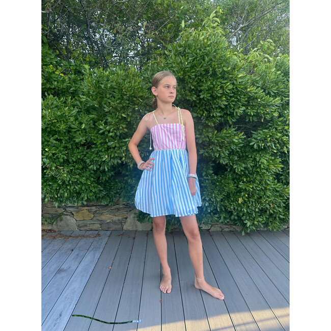 Stripe Dress, Pink and Blue