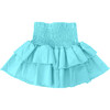 Denim Ruffled Skirt, Blue - Skirts - 1 - thumbnail