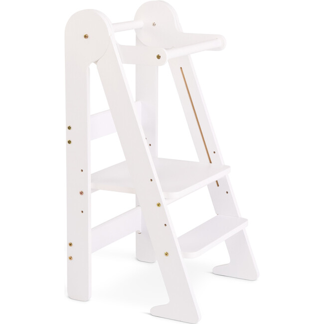 Foldable Toddler Tower, White