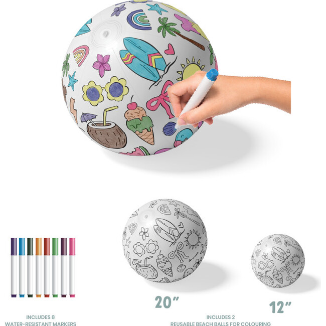 Design Your Own Beach Ball Kit - Summer Activity for Kids