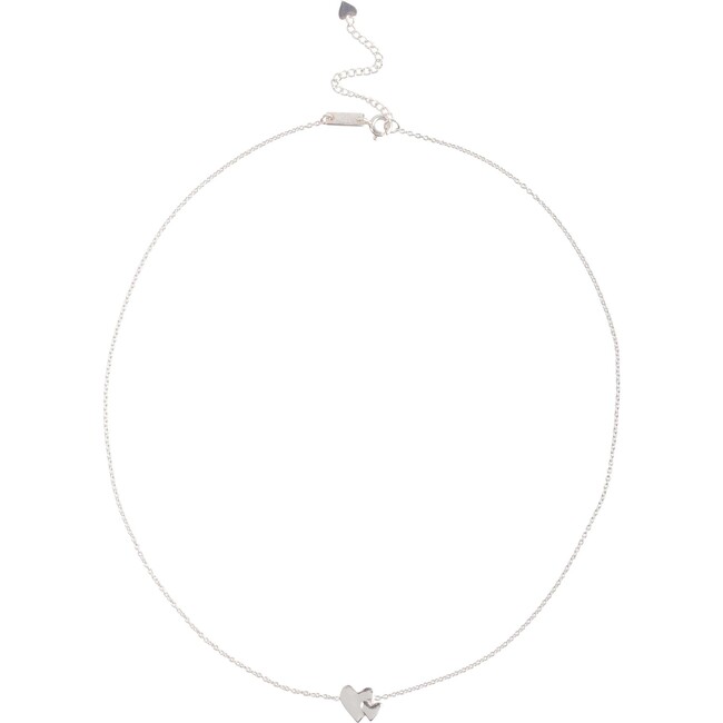 Our Hearts Beat As One Necklace, Silver