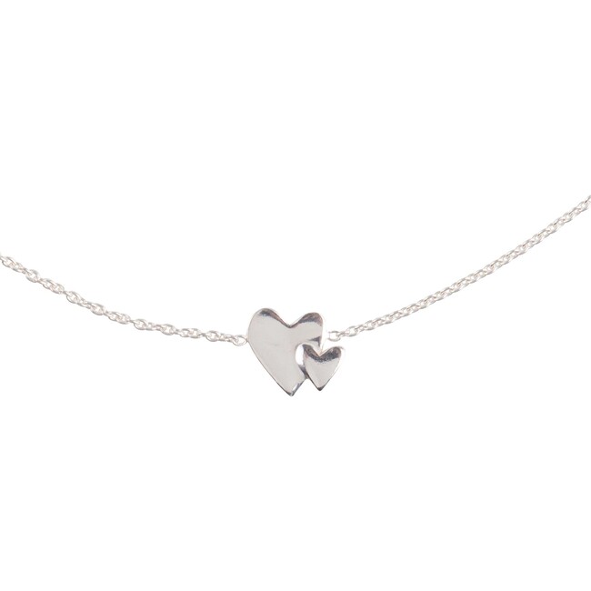 Our Hearts Beat As One Necklace, Silver