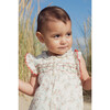 Romper AGATA Hand-Smocked Plumetis Roses Bouquet - Rompers - 3 - thumbnail