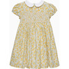 Rosie Smocked Dress, Yellow - Dresses - 1 - thumbnail
