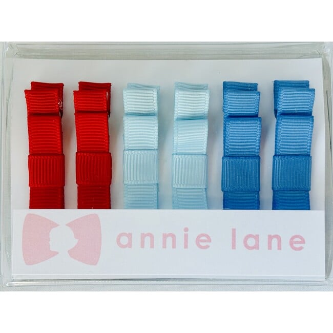 Six Bows Box Set, Red, White & Blue Bright