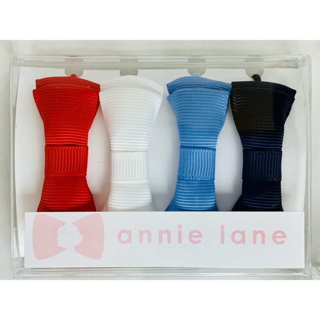 Four Ponytail Box Set, Red, White & Blue