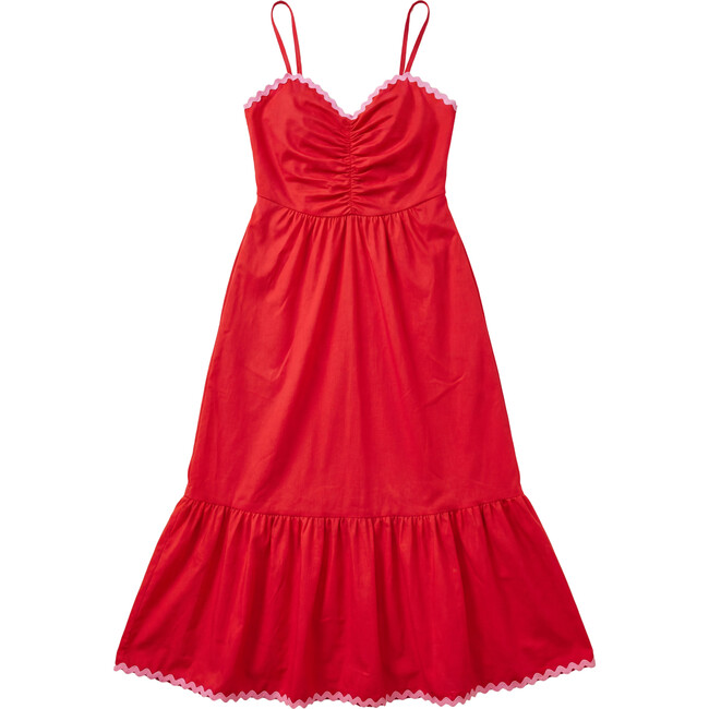 Love All Tennis Women's Courtside Dress, Red/Pink