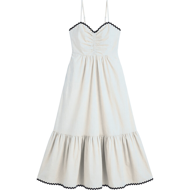 Love All Tennis Women's Courtside Dress, White /Navy