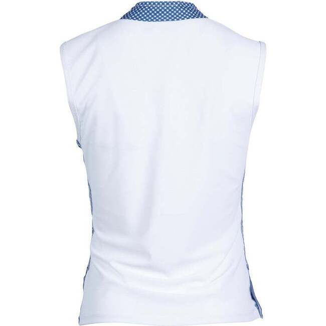 Love All Tennis Women's Tracy Top Gingham, Blue - Tank Tops - 3