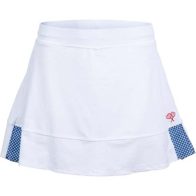 Love All Tennis Women's Tracy Skort Gingham, Blue