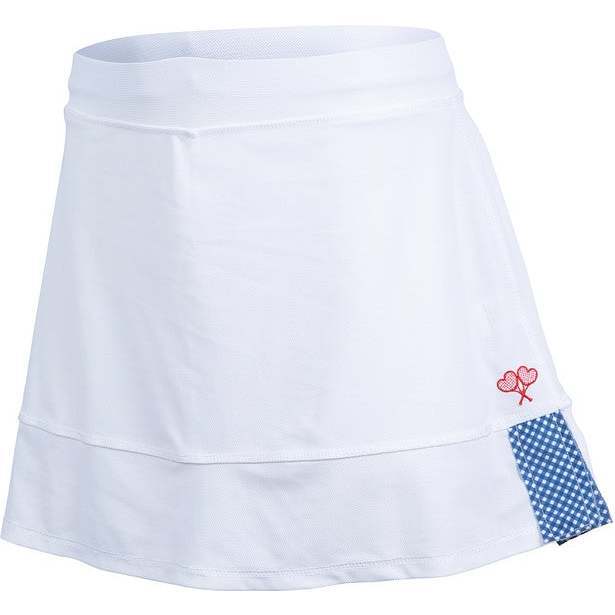 Love All Tennis Women's Tracy Skort Gingham, Blue