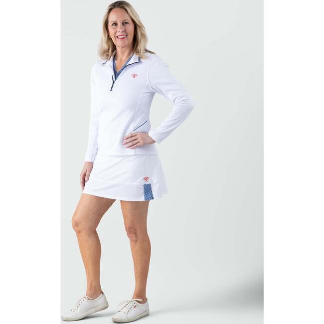 Love All Tennis Women's Tracy Skort Gingham, Blue - Skirts - 3