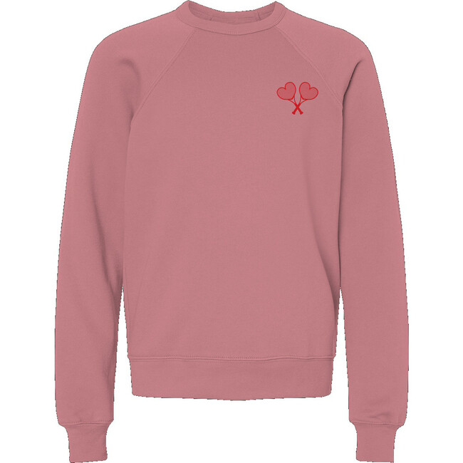 Love All Tennis Youth Crewneck Sweatshirt, Mauve