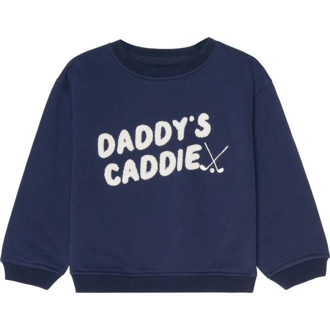 Kids Alex Crewneck Sweater Daddy's Caddie, Navy