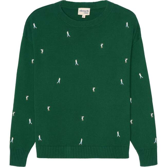 Riley Crewneck Sweater All Over Par, Green