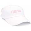 Nana Bow Baseball Hat, White - Hats - 1 - thumbnail