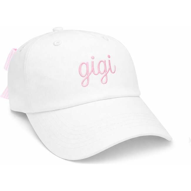 Gigi Bow Baseball Hat, White