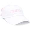 Mama Bow Baseball Hat, White - Hats - 1 - thumbnail