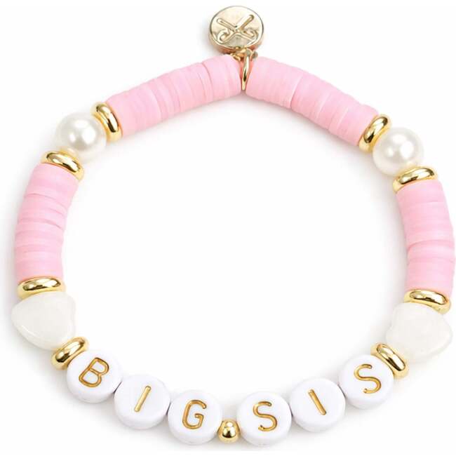 Big and Lil Sis Bracelet Set, Pink - Bracelets - 3