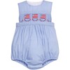 Smocked Apron Bubble, Flags - Rompers - 1 - thumbnail