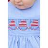 Smocked Apron Bubble, Flags - Rompers - 2
