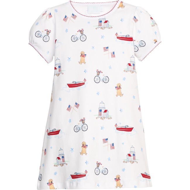 Printed T-Shirt Dress, Coastal Summer