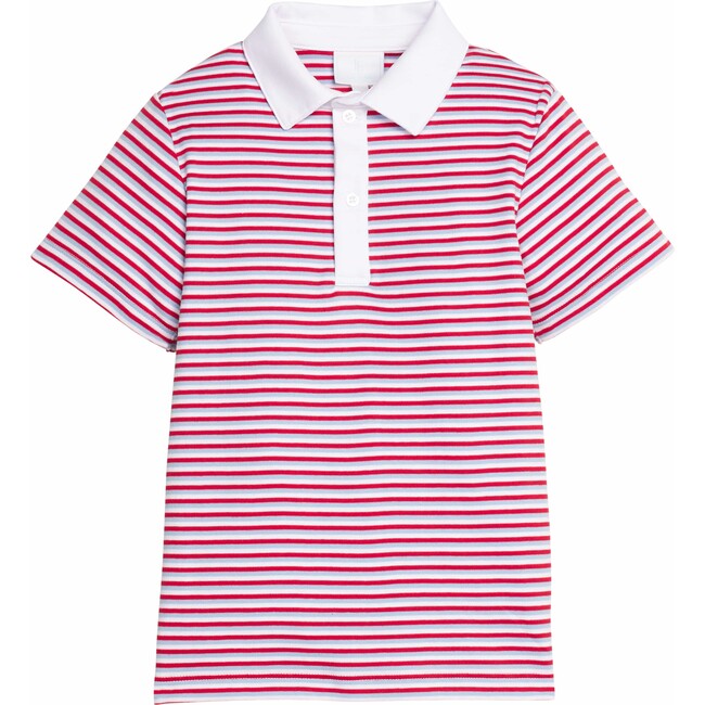 Short Sleeve Polo, Americana Stripe