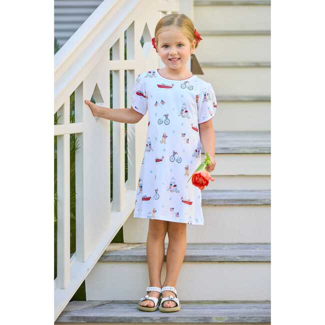 Printed T-Shirt Dress, Coastal Summer